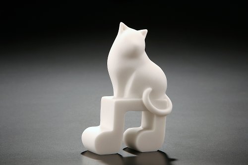 CHU, AN Design 【療癒擺件 | 擺飾 】小貓的樂音遨遊-貓咪造型紙鎮