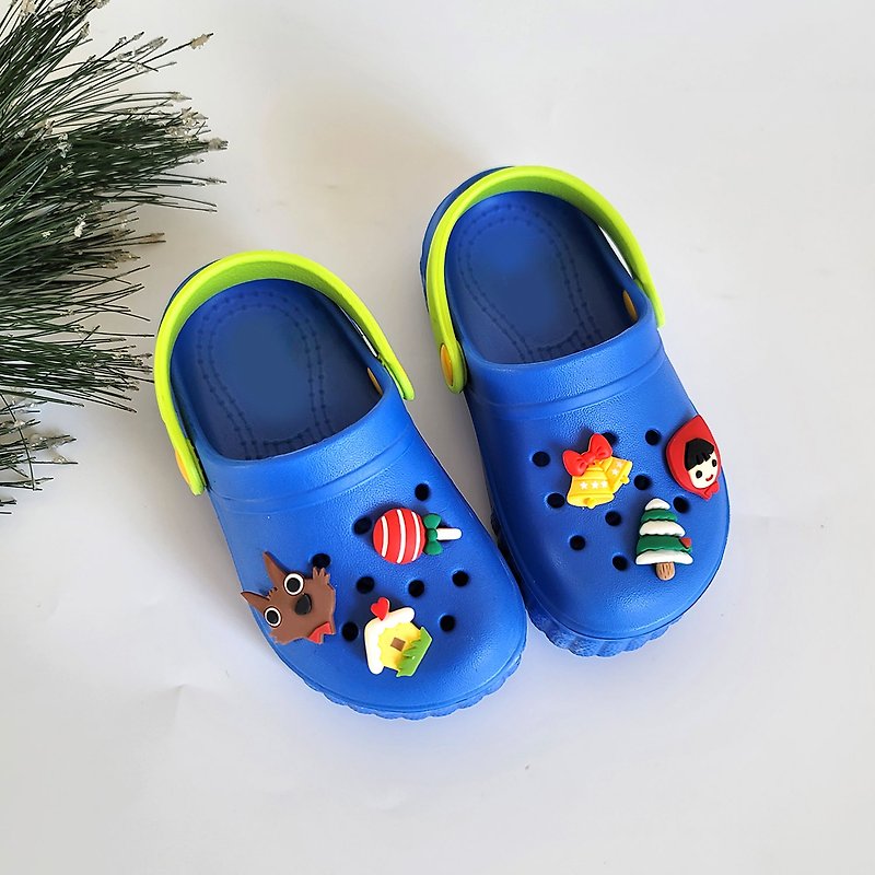 2 colors Little Red Riding Hood lightweight waterproof hole-in-the-wall sandals/busch shoes/children's shoes - blue/pink gift - Kids' Shoes - Waterproof Material Blue