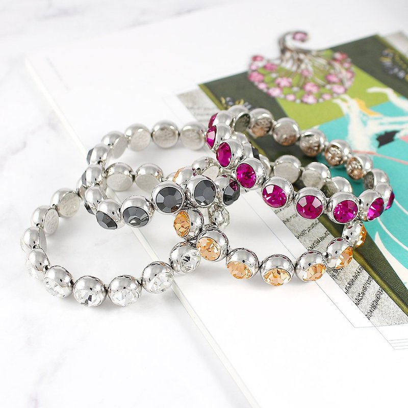 Bollywood Crystal Bracelet / Bollywood Crystal Bracelet Swarovski Crystal - Bracelets - Other Metals Multicolor