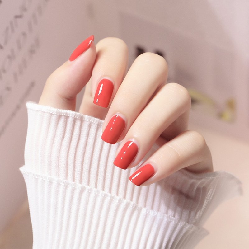 Pride and Prejudice Coral Red | MissMyth Peelable Quick-Drying Long Lasting Water Nail Polish - ยาทาเล็บ - วัสดุอื่นๆ สีแดง