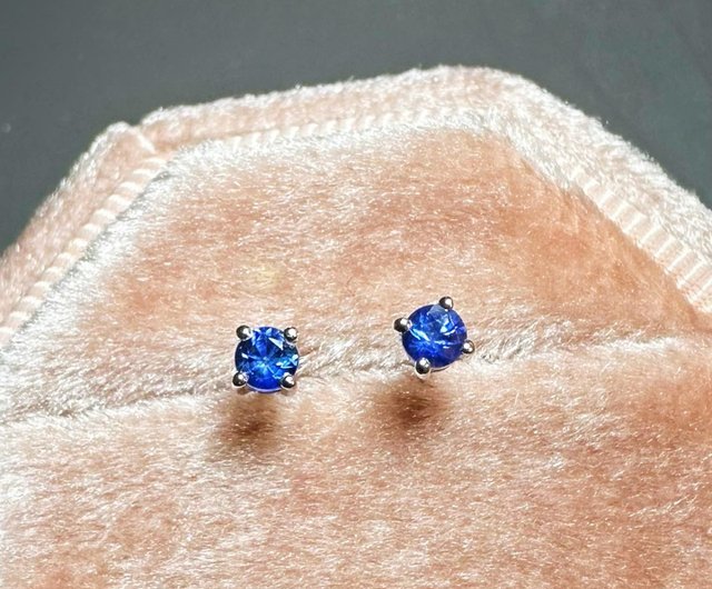 18金 サァファイア イヤリング 女性へのプレゼント K18YG サファイア フラワーピアス 18金