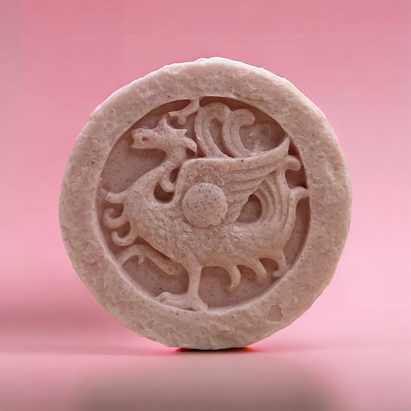 草本古風神獸平安皂(朱雀) 草本手工皂 草本萃取添加搭配精油香氛 - 肥皂/手工皂 - 其他材質 多色
