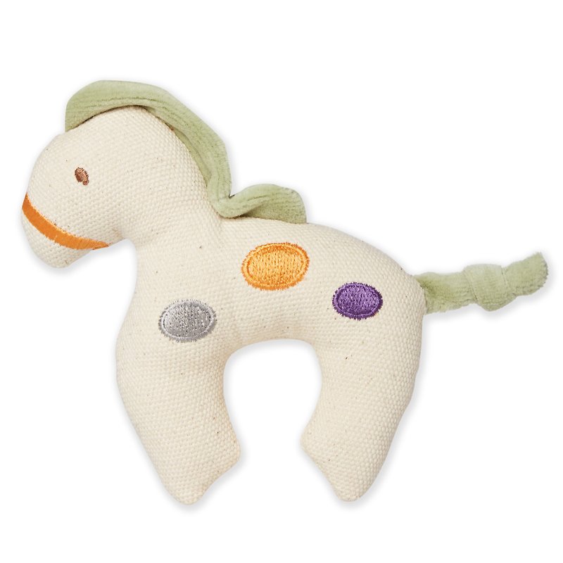 美國MyNatural純棉固齒器-彩色小馬 - 嬰幼兒玩具/毛公仔 - 棉．麻 多色