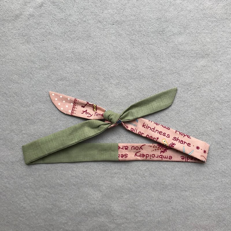 Island Senjia / Fine Hair Strap / Christmas Limited / Green / Only one - Hair Accessories - Cotton & Hemp Green