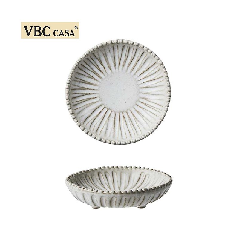 Italian VBC casa-FONDACO series 16cm small angular bowl (classic off-white) - ถ้วยชาม - ดินเผา ขาว