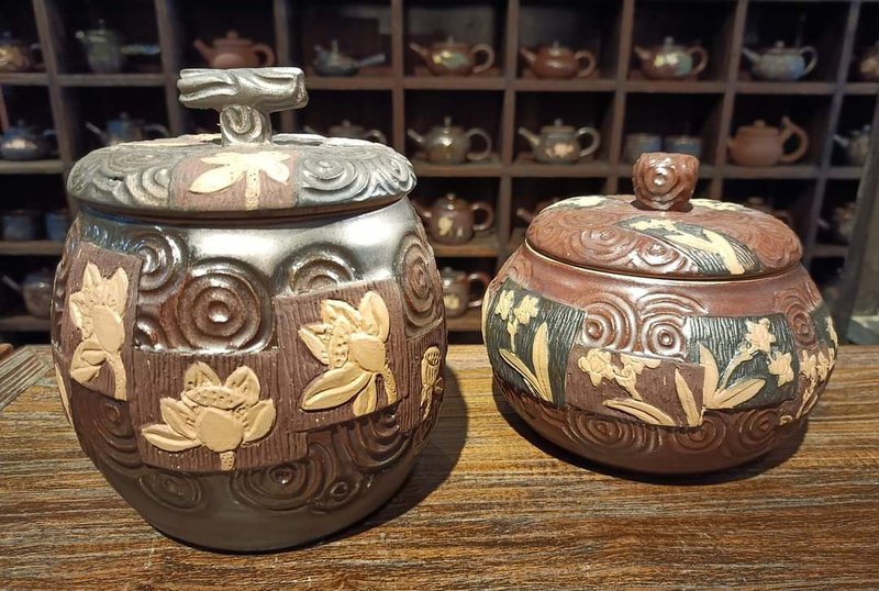 手工刻花__茶倉系列 - 其他 - 瓷 咖啡色