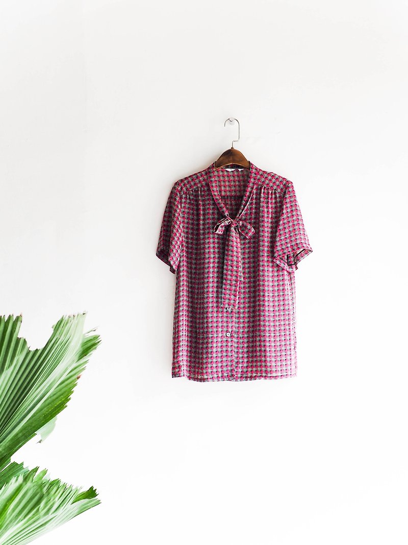 川山 - 広島桃ピンクの若者愛のログアンティークシルクシャツジャケット - シャツ・ブラウス - シルク・絹 ピンク
