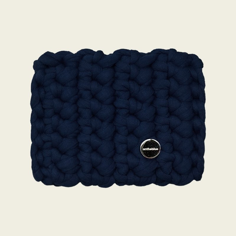 ontheblue card case _ navy - 名片夾/名片盒 - 棉．麻 