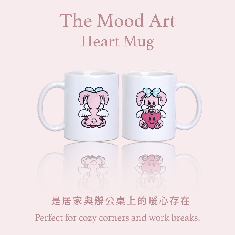 【haynie】馬克杯 藝術家獨特創作 - 咖啡杯 - 瓷 白色