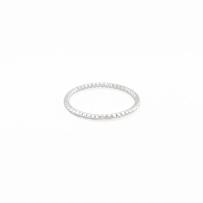 [Wire Ring] Diamond pattern sterling silver ring - General Rings - Sterling Silver Silver