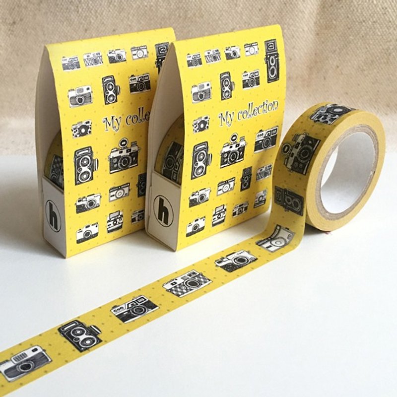 [Hoppy] Life-Camera1 camera yellow paper tape / 4713077970621 graduation gift - มาสกิ้งเทป - กระดาษ 