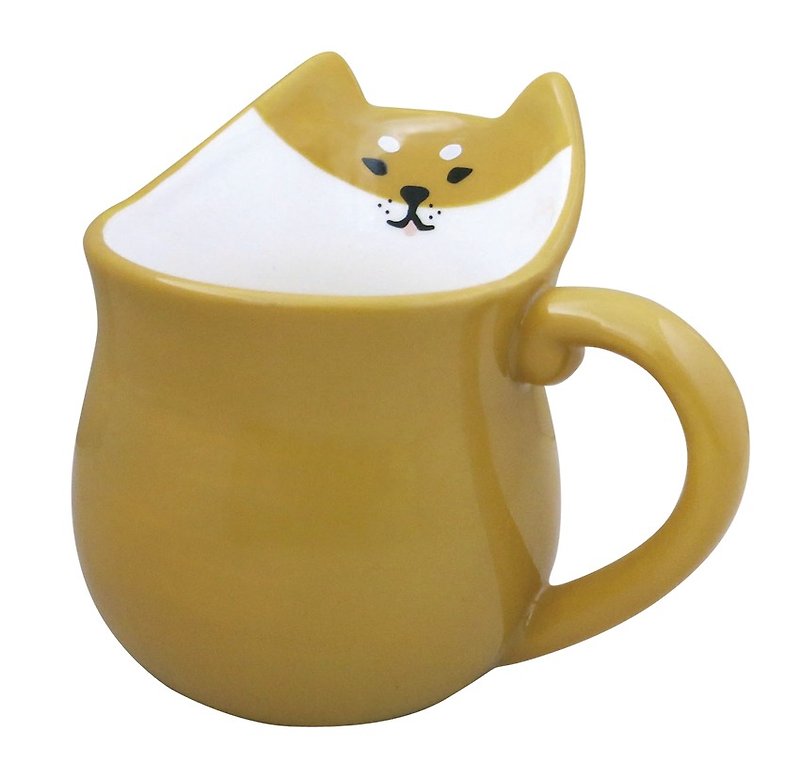 【Japan Decole】 pero mug series of Chibi modeling pottery mug - Mugs - Pottery Khaki