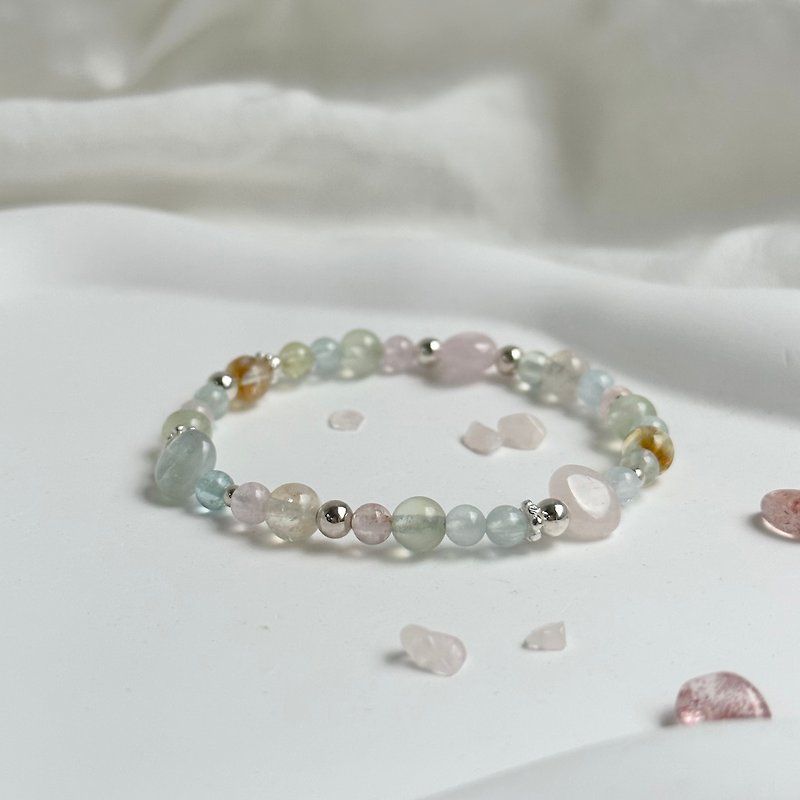 Candy/ Stone Prehnite Stone/Crystal Bracelet Customization - สร้อยข้อมือ - คริสตัล 