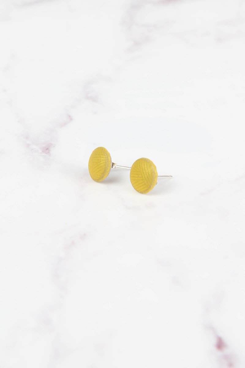 Cosmic Series Reflective Earrings - Saturn - Earrings & Clip-ons - Other Materials Yellow