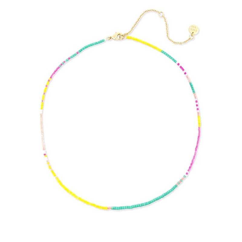 Pura Vida 美國手工 NOVA SEED BEAD 金色新星彩珠頸鍊 - 項鍊 - 防水材質 多色
