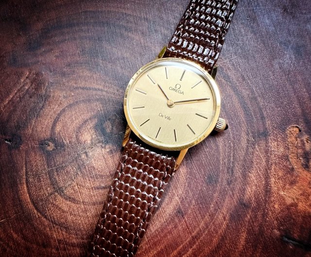 1970's OMEGA DE VILLE BR Brown Mechanical Watch - Shop pickers