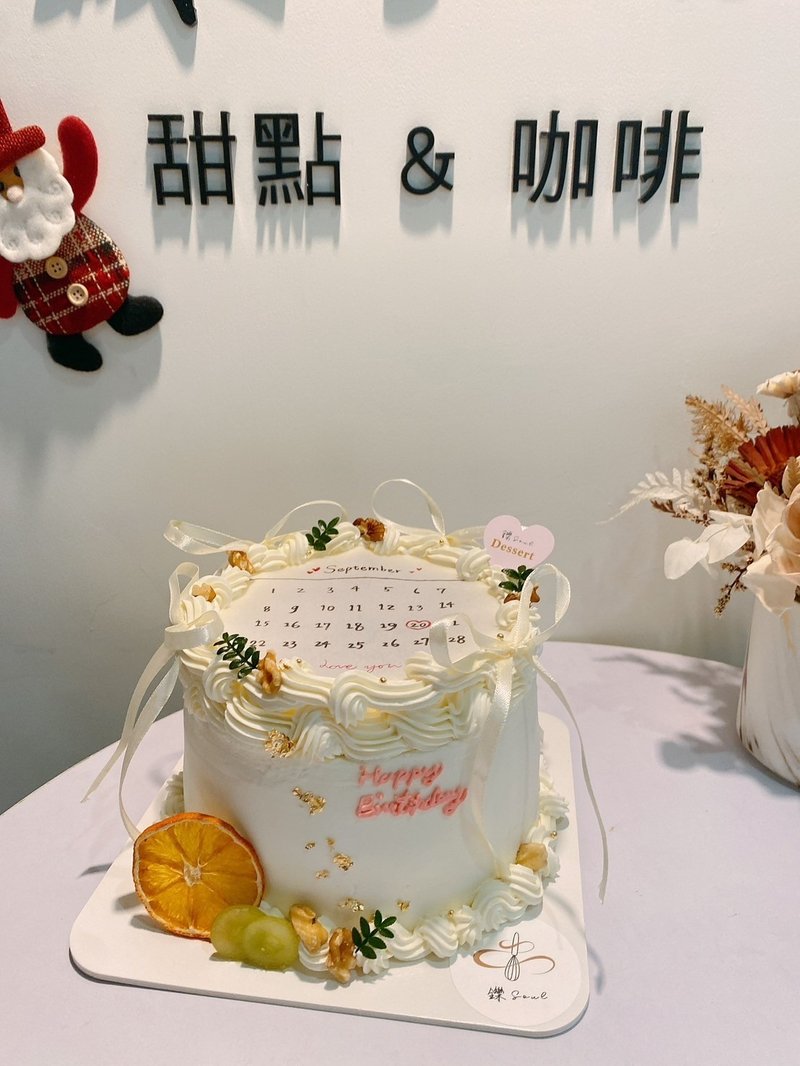 Simple texture wind burning cake customized cake birthday cake Taipei Shuo dessert can be delivered at home - Cake & Desserts - Fresh Ingredients 