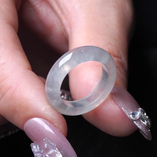 瓔珞珠寶盒 E.L.Jewelry Box 冰種翡翠戒指戒圈 | 國際10圍 | 天然緬甸玉翡翠A貨 | 送禮