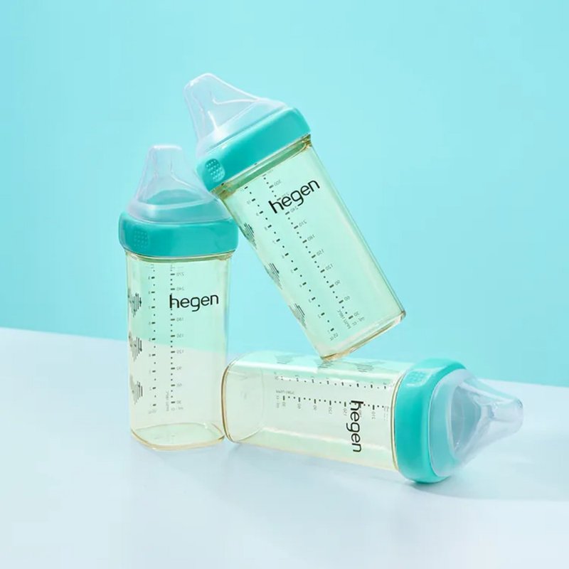 [hegen] x Selina co-branded PPSU multi-functional wide mouth bottle 330ml birthday blue - ขวดนม/จุกนม - ซิลิคอน 