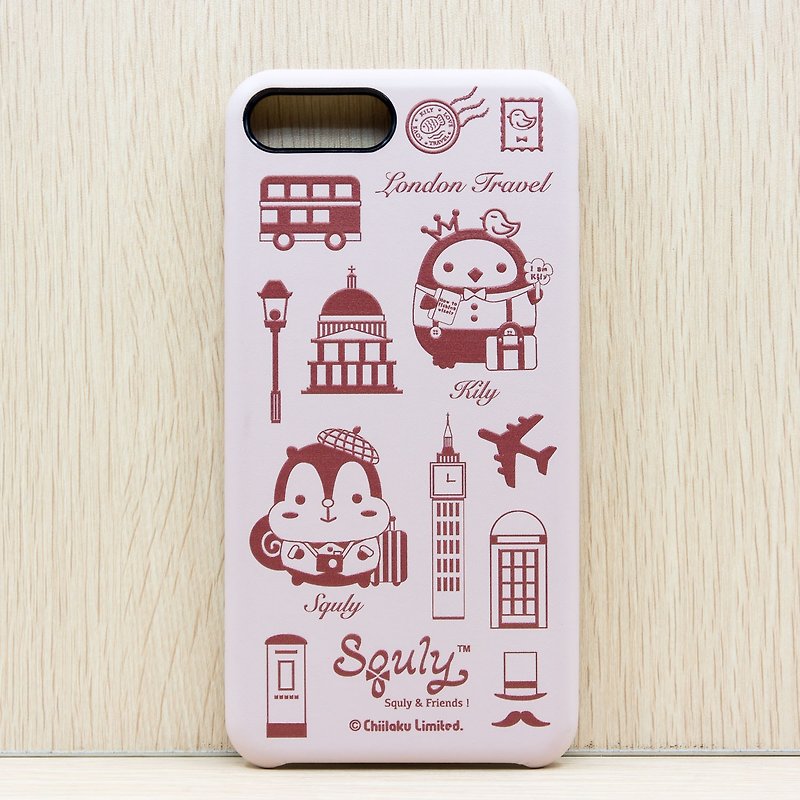iPhone 7 PlusPUイミテーションレザー携帯電話ケース-BritishTravel-G004SQE - スマホケース - 革 ピンク