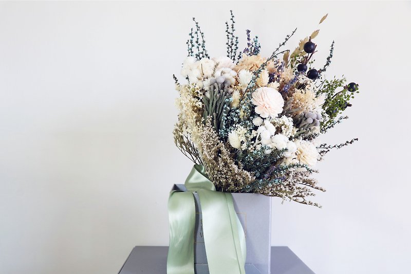 Dry bouquet / bridal bouquet / bouquet / earth color bouquet / sun rose / wedding bouquet / custom bouquet - Dried Flowers & Bouquets - Plants & Flowers Multicolor