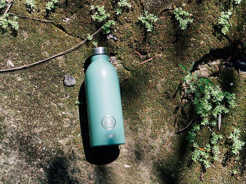 意大利24Bottles【CLIMA冷熱保溫系列】青苔綠 - 不鏽鋼瓶 - 水壺/水瓶 - 不鏽鋼 綠色