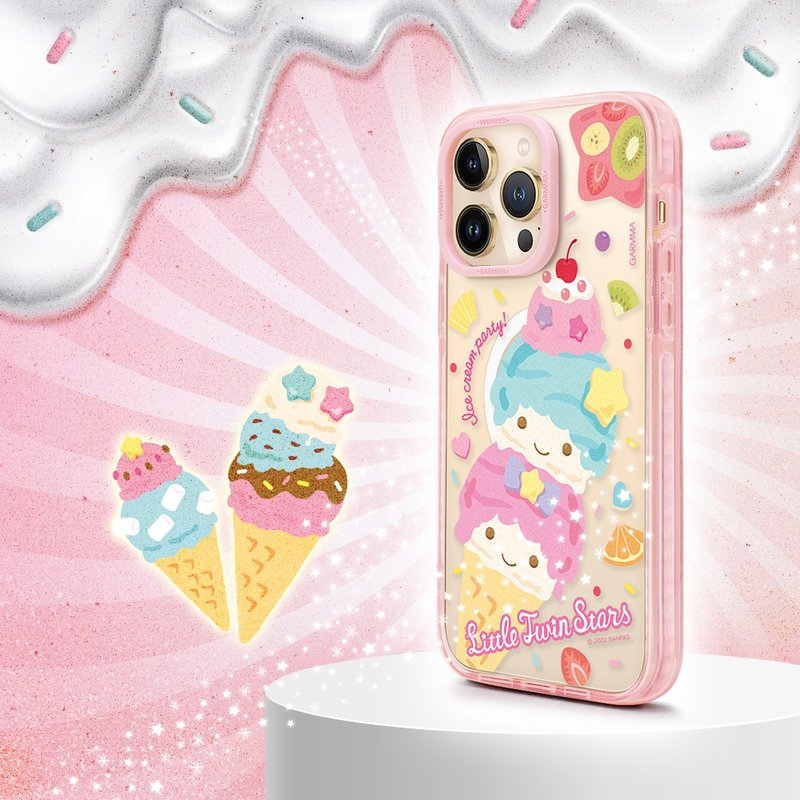 GARMMA Little Twin Stars iPhone 14系列 磁吸款保護殼 繽紛樂園 - 手機殼/手機套 - 塑膠 粉紅色