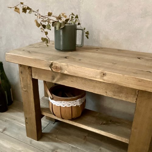 RUSTIC 木製ベンチ椅子 ブランド家具 Rustic Wood ベンチ — ANTRY USE ONLY GENUINE