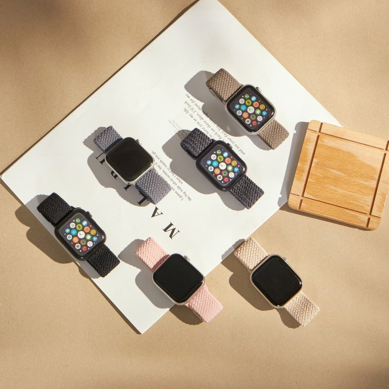Apple Watch織跡抗敏編織錶帶 - 錶帶 - 尼龍 