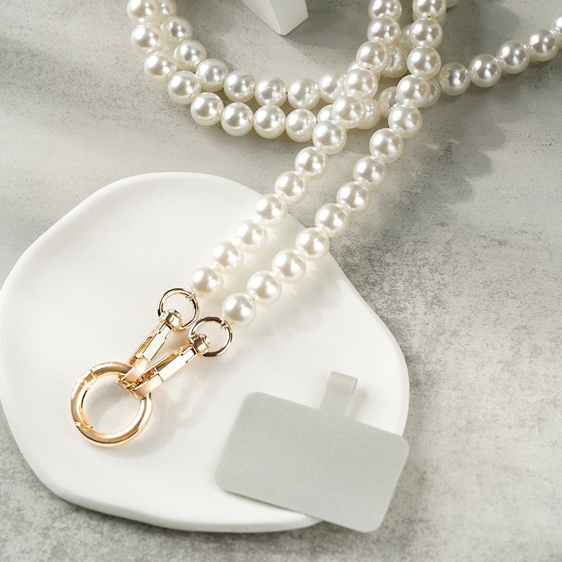 Pearl chain mobile phone strap/strap - Phone Accessories - Other Materials 