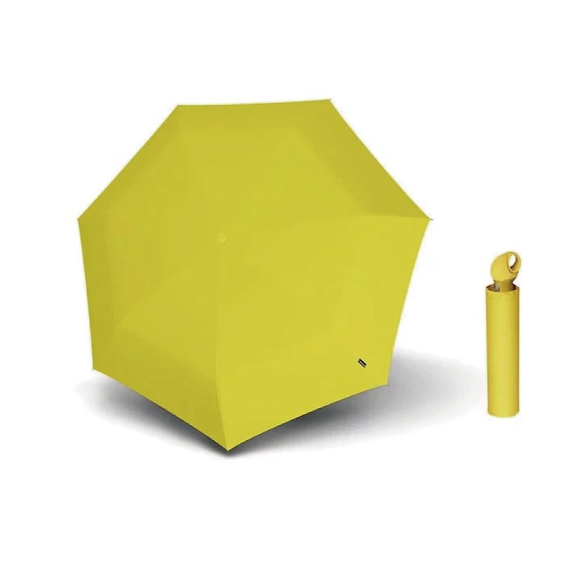 Knirps German Red Dot Umbrella【Floyd】Ultra-light three-fold automatic umbrella-Yellow - Umbrellas & Rain Gear - Polyester Yellow