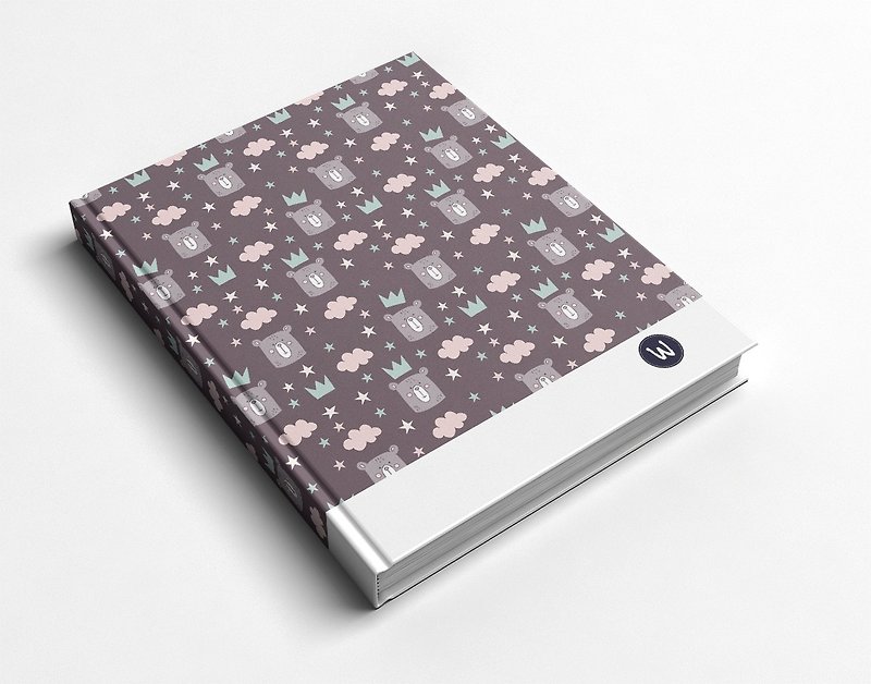 Rococo Strawberry WELKIN Handmade_Handmade Book/Notebook/Handbook/Diary-Coffee Bear - สมุดบันทึก/สมุดปฏิทิน - กระดาษ 