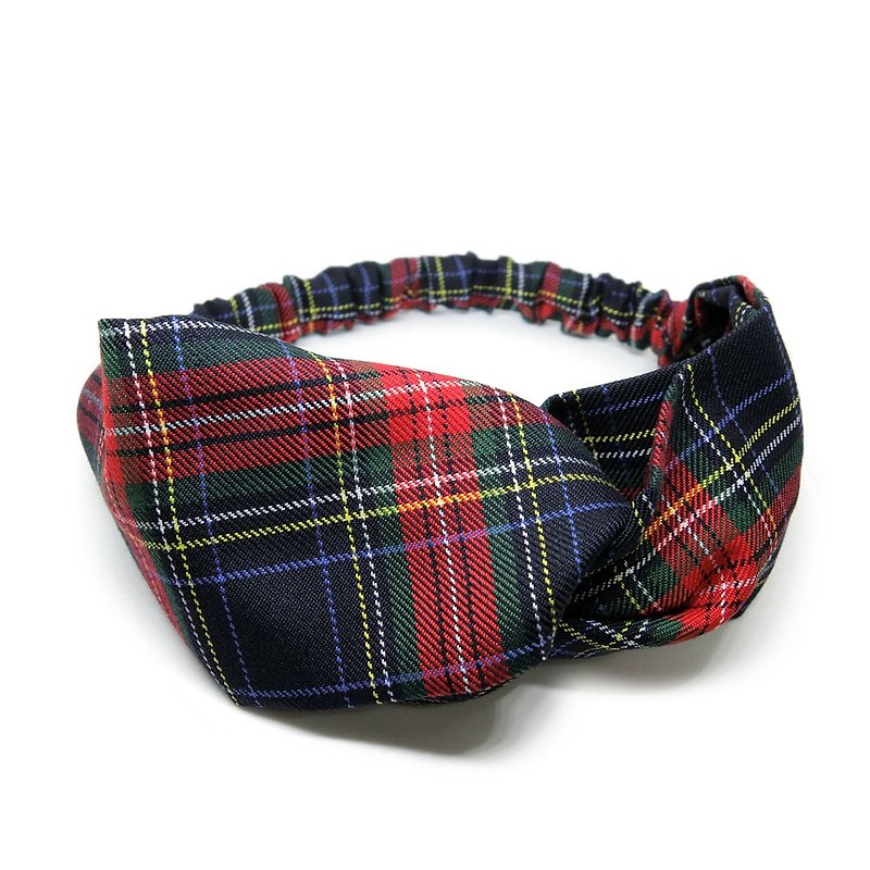 [Art] Scottish style hair band - Headbands - Cotton & Hemp Red