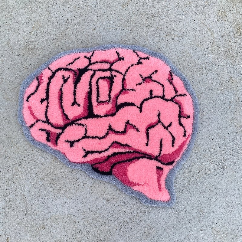 脳RUG - 地墊/地毯 - 壓克力 粉紅色