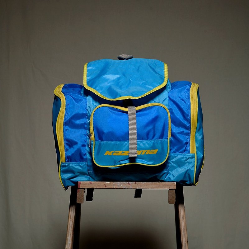 Vintage vintage mountaineering bag outdoor vintage - Backpacks - Polyester Blue