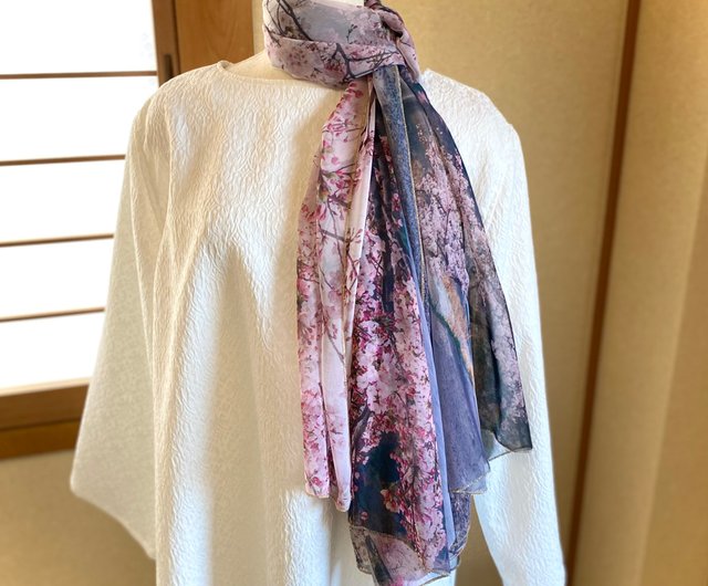 Large best sale chiffon scarf