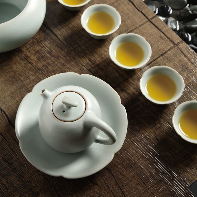 [Lu Bao LOHAS] Ru Kiln Collection Jinzhu Pot-Tea Set/Zizai Tea Set to reproduce the beauty of Song Dynasty Ru Kiln