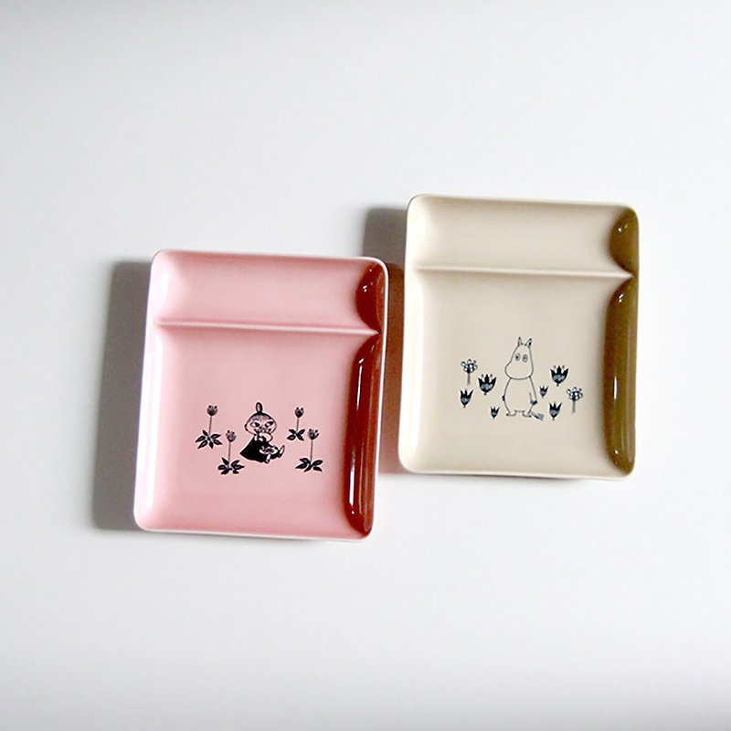 【Valentine&#39;s Day/Gift/Free Shipping/Special Offer】MOOMIN 糖糖米-Jam Series Square Plate 2pcs