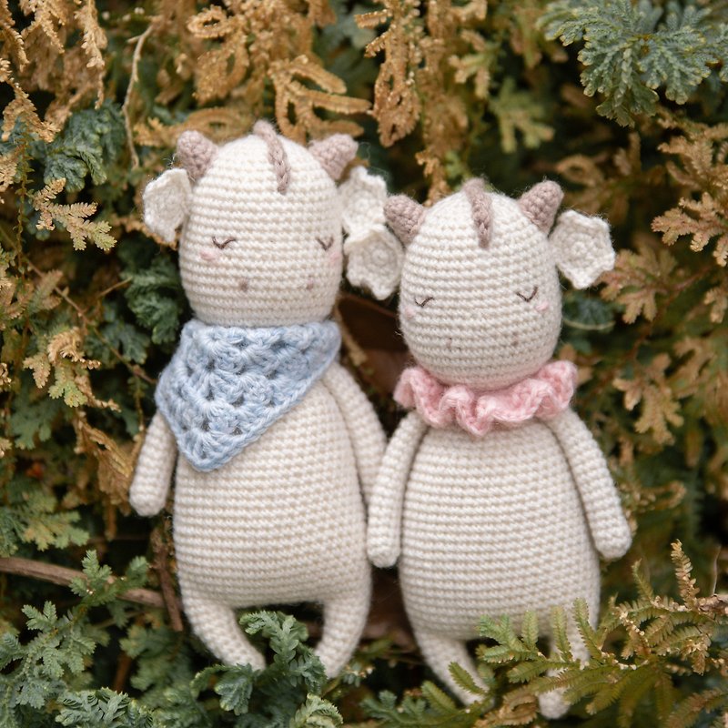 Good Luck Little Dragon (about 14 cm) - a handmade doll specially made for newborn babies - Kids' Toys - Wool White