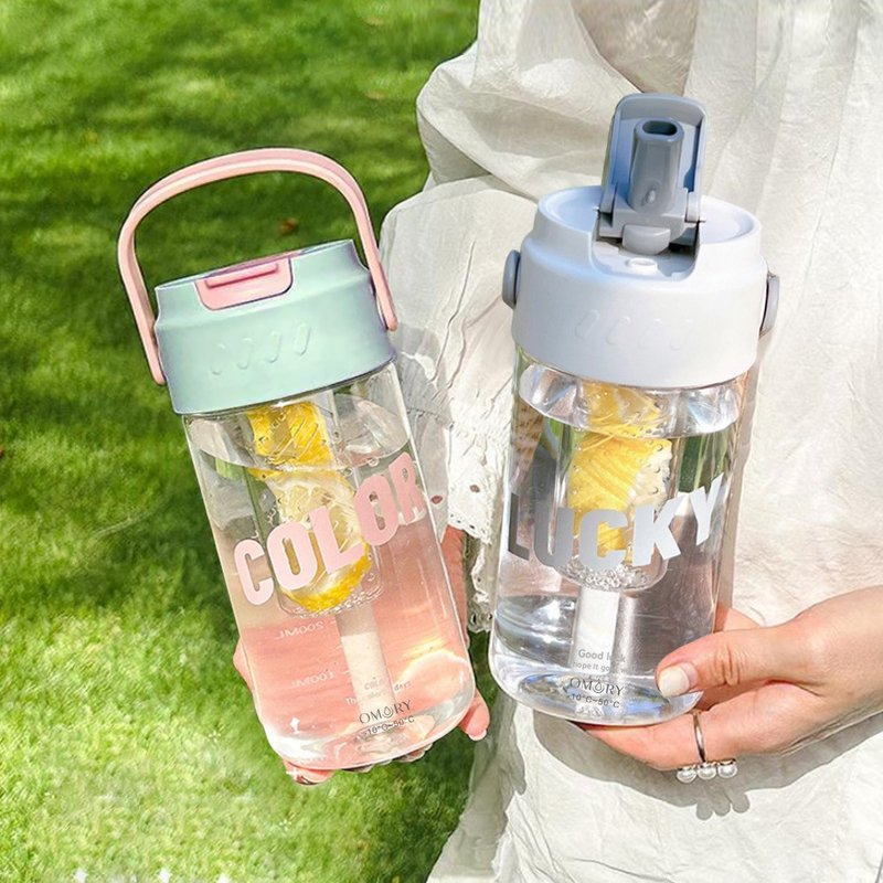 【OMORY】可提輕量吸管瓶750ML - 水壺/水瓶 - 其他材質 