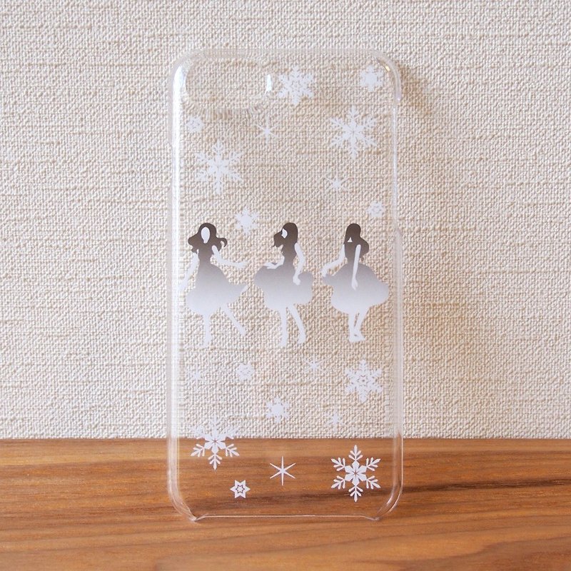 Clear android phone case - Dance with Snow - - Phone Cases - Plastic Transparent