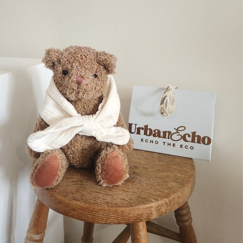 Petite Scarf 2pcs set - 彌月禮盒 - 棉．麻 