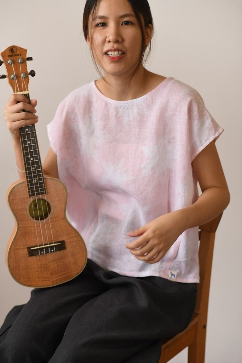 Linen Cotton Blouse - 女上衣/長袖上衣 - 亞麻 