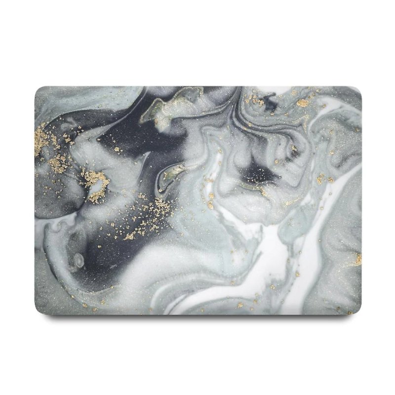 MacBook Case - Gray Glitter Marble