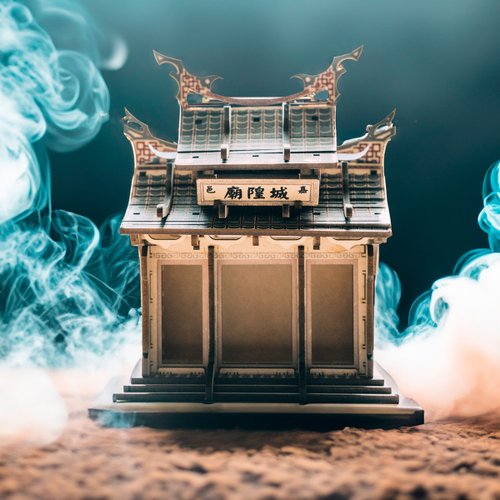 手半屋 【 DIY 手作】嘉義城隍廟 原色款 組裝模型