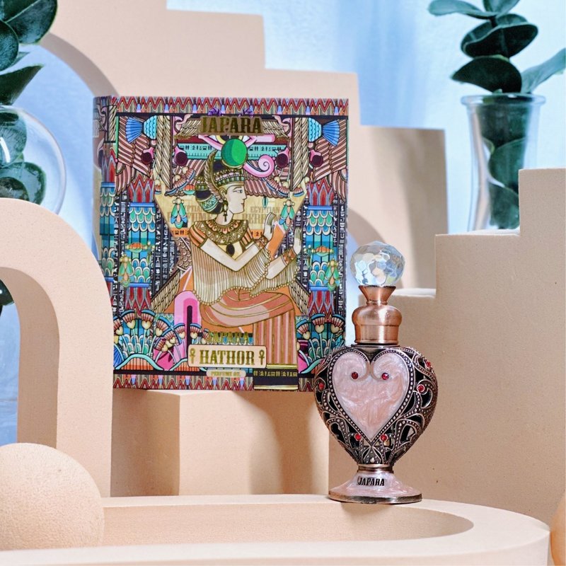 ハトホル｜3ml パフュームオイル ミニサイズ エジプト香水 エッセンシャルオイル アルコールフリー - 香水 - その他の素材 多色