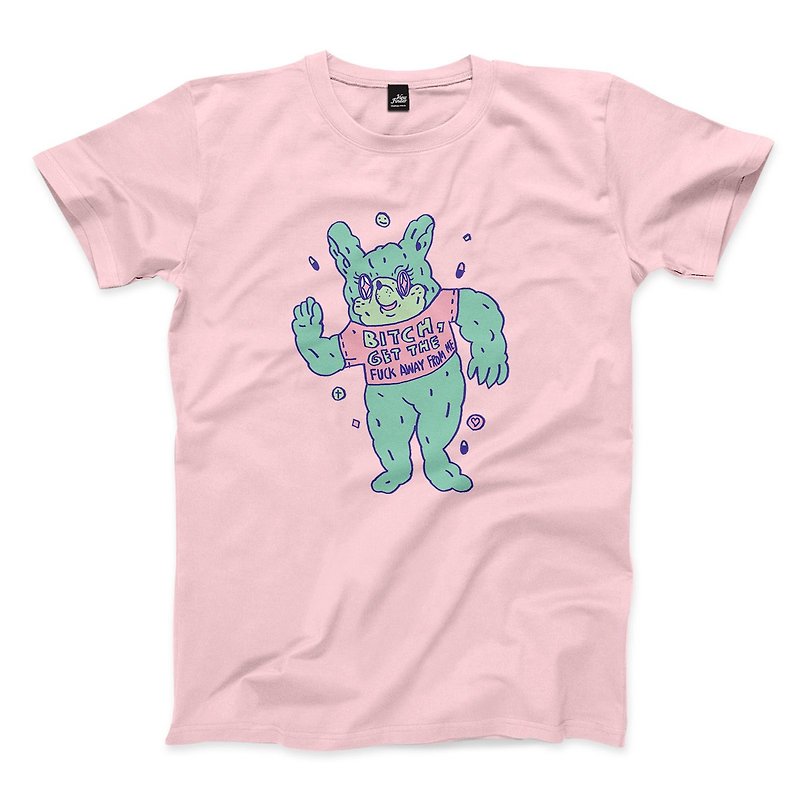 スコーピオンローリングウサギ - ピンク - ニュートラルTシャツ - Tシャツ メンズ - コットン・麻 ピンク