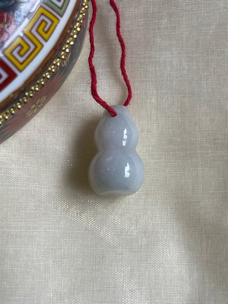 【平安 II 辟邪】福祿平安 II 祝禮 II 緬甸A貨翡翠 無優化 葫蘆 - 項鍊 - 玉石 