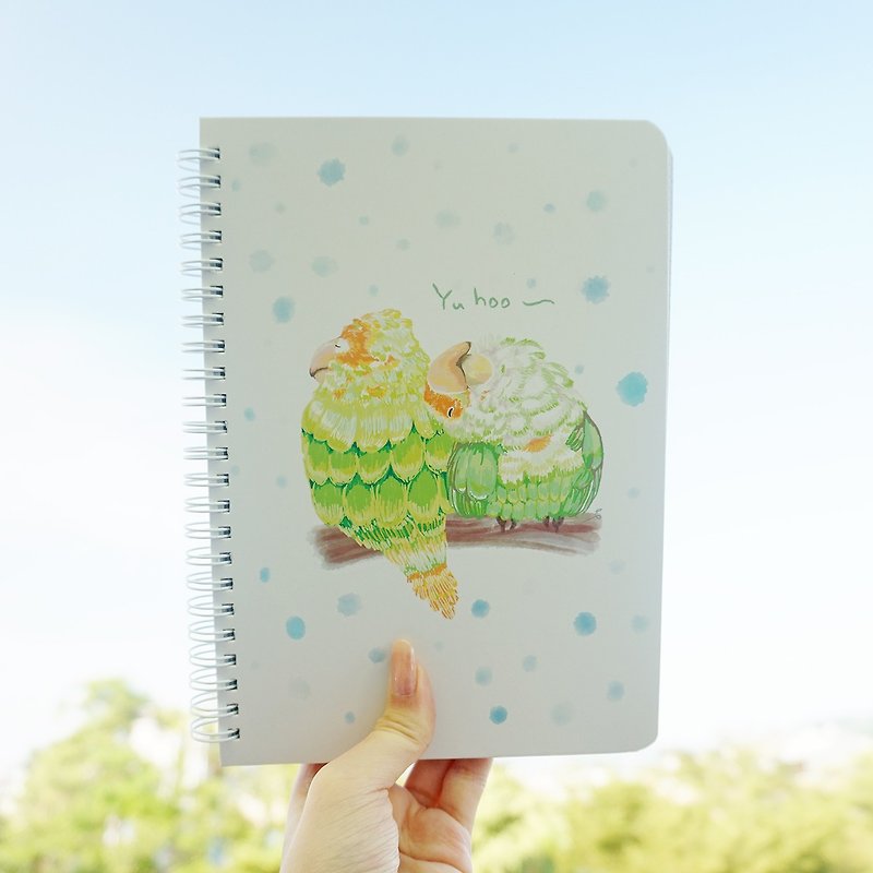 [Coil notebook] - call ~ annoying parrot -A5 - สมุดบันทึก/สมุดปฏิทิน - กระดาษ สีเขียว