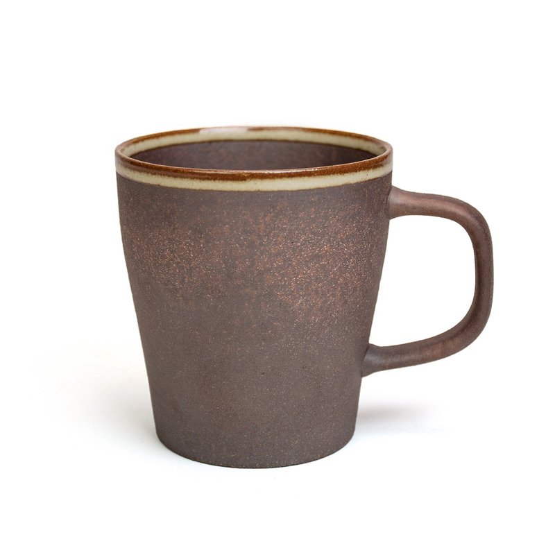 Aurli│Old Rock Clay All-you-can-drink Cup 1 Burning 10oz - แก้วมัค/แก้วกาแฟ - วัสดุอื่นๆ สีนำ้ตาล